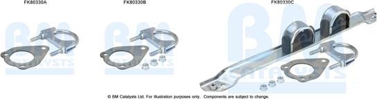 BM Catalysts FK80330 - Set montare, catalizator aaoparts.ro
