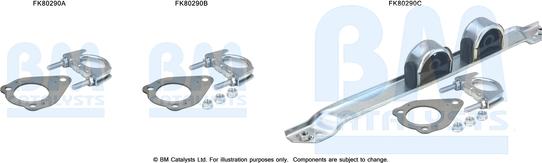 BM Catalysts FK80290 - Set montare, catalizator aaoparts.ro