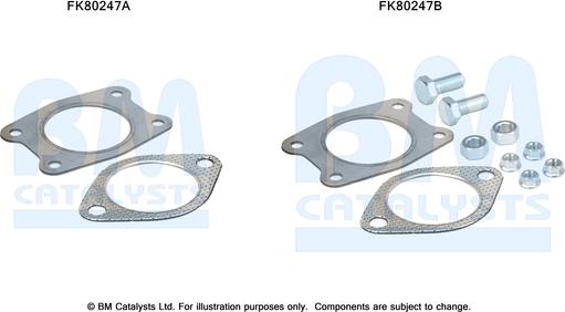 BM Catalysts FK80247 - Set montare, catalizator aaoparts.ro