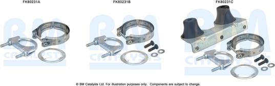 BM Catalysts FK80231 - Set montare, catalizator aaoparts.ro