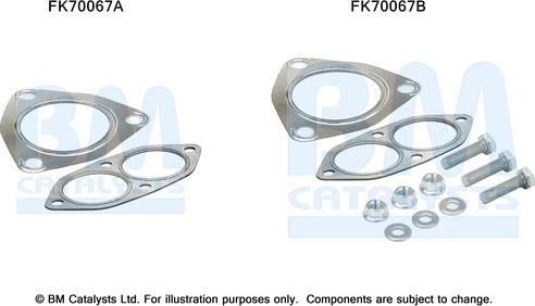 BM Catalysts FK70067 - Set montare, toba de esapament aaoparts.ro