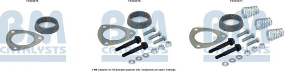 BM Catalysts FK70107 - Set montare, toba de esapament aaoparts.ro