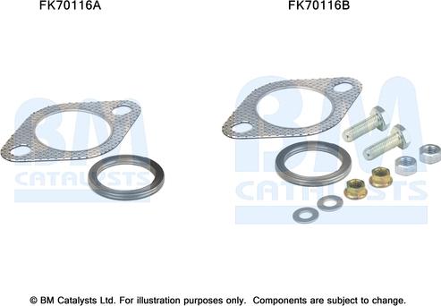 BM Catalysts FK70116 - Set montare, toba de esapament aaoparts.ro