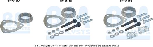 BM Catalysts FK70111 - Set montare, toba de esapament aaoparts.ro