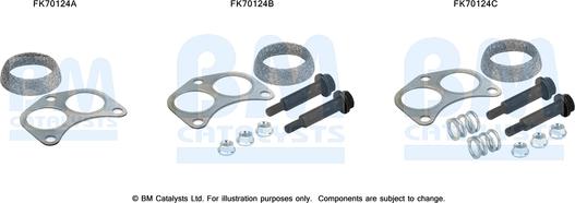 BM Catalysts FK70124 - Set montare, toba de esapament aaoparts.ro