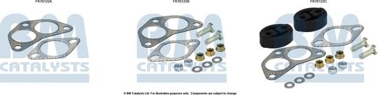 BM Catalysts FK70122 - Set montare, toba de esapament aaoparts.ro