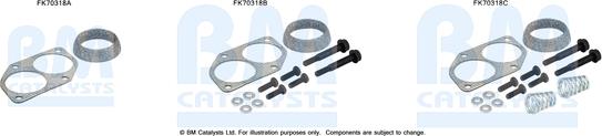 BM Catalysts FK70318 - Set montare, toba de esapament aaoparts.ro