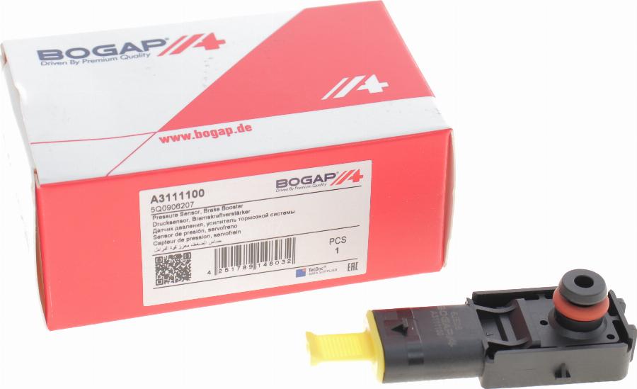 BOGAP A3111100 - Senzor presiune, amplificare frane aaoparts.ro