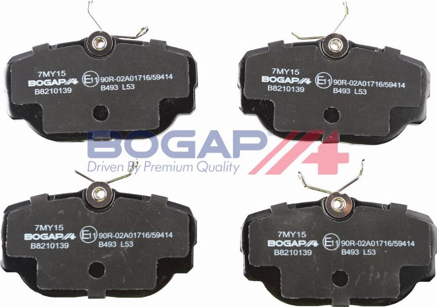 BOGAP B8210139 - Set placute frana,frana disc aaoparts.ro