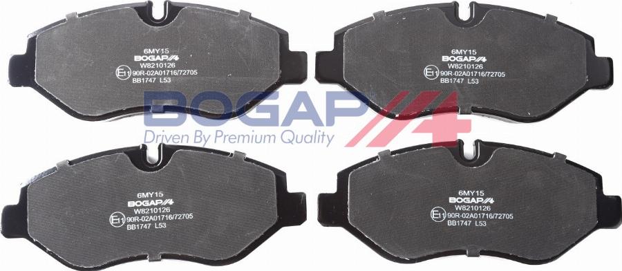 BOGAP W8210126 - Set placute frana,frana disc aaoparts.ro