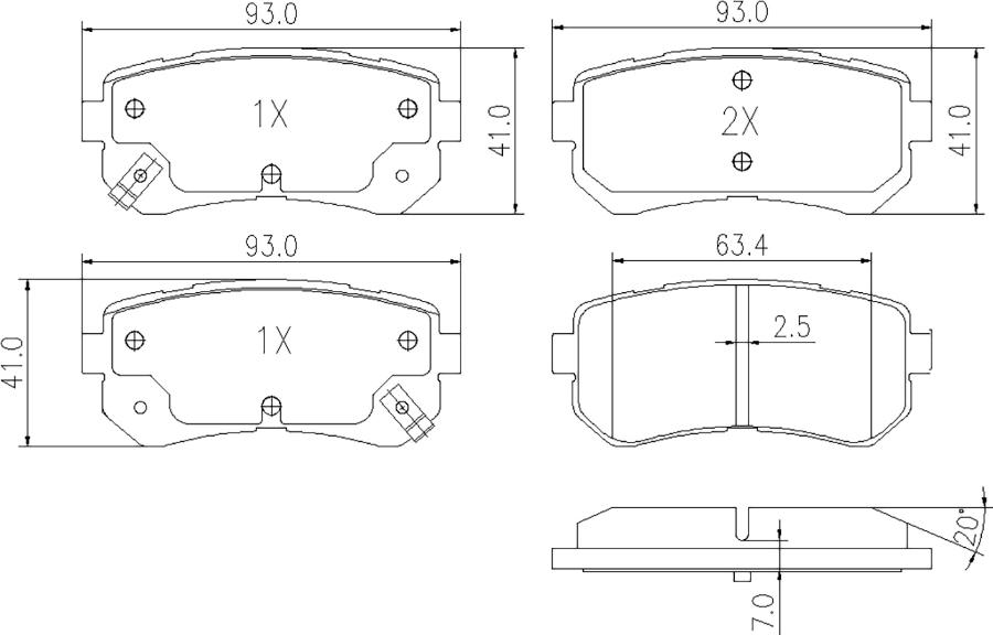 BOGAP Y8210156 - Set placute frana,frana disc aaoparts.ro