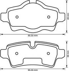 BÖLK BOL-G041205 - Set placute frana,frana disc aaoparts.ro