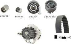 BÖLK BOL-N080004 - Set pompa apa + curea dintata aaoparts.ro