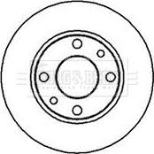 Borg & Beck BBD4585 - Disc frana aaoparts.ro
