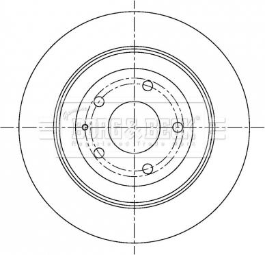 Borg & Beck BBD5303 - Disc frana aaoparts.ro