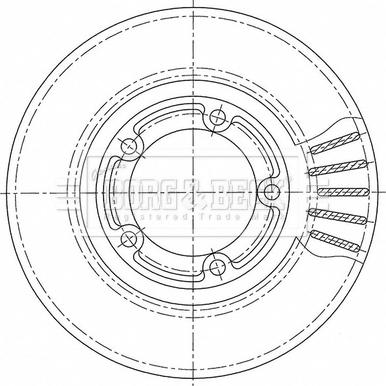Borg & Beck BBD5254 - Disc frana aaoparts.ro