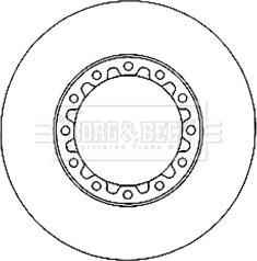 Borg & Beck BBD6025S - Disc frana aaoparts.ro