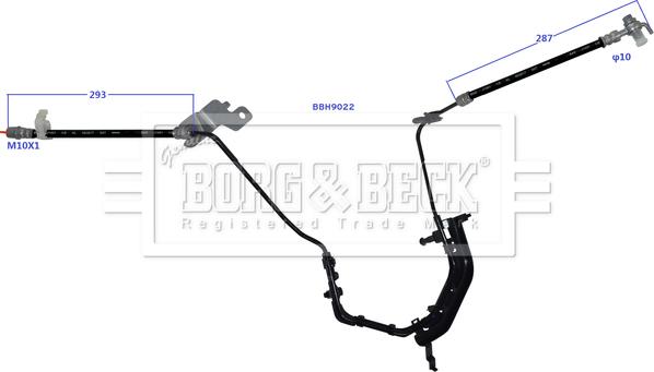 Borg & Beck BBH9022 - Furtun frana aaoparts.ro