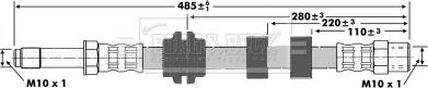 Borg & Beck BBH6418 - Furtun frana aaoparts.ro