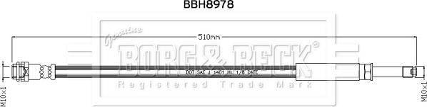 Borg & Beck BBH8978 - Furtun frana aaoparts.ro