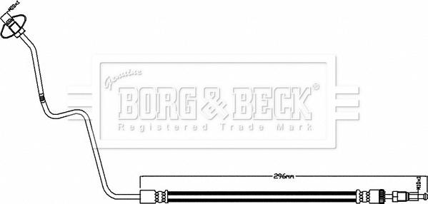 Borg & Beck BBH8493 - Furtun frana aaoparts.ro