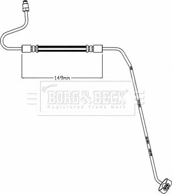 Borg & Beck BBH8445 - Furtun frana aaoparts.ro