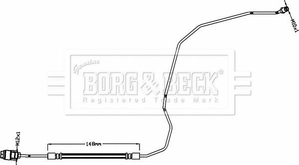 Borg & Beck BBH8466 - Furtun frana aaoparts.ro
