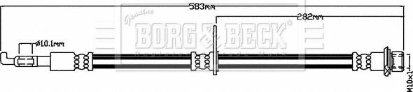Borg & Beck BBH8483 - Furtun frana aaoparts.ro