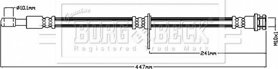 Borg & Beck BBH8845 - Furtun frana aaoparts.ro