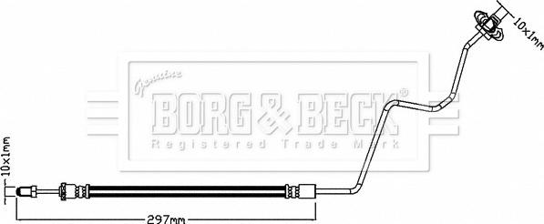 Borg & Beck BBH8320 - Furtun frana aaoparts.ro