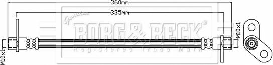 Borg & Beck BBH8757 - Furtun frana aaoparts.ro