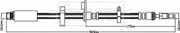Borg & Beck BBH7984 - Furtun frana aaoparts.ro