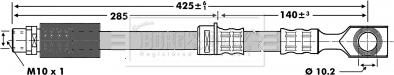 Borg & Beck BBH7124 - Furtun frana aaoparts.ro