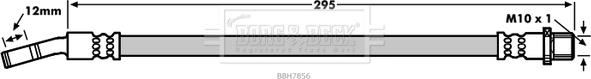 Borg & Beck BBH7856 - Furtun frana aaoparts.ro