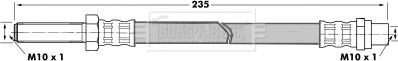 Borg & Beck BBH7307 - Furtun frana aaoparts.ro