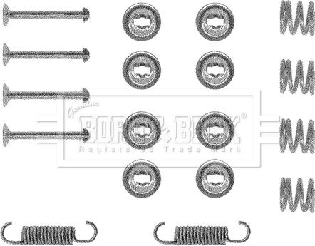 Borg & Beck BBK6044 - Set accesorii, sabot de frana aaoparts.ro