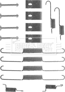 Borg & Beck BBK6052 - Set accesorii, sabot de frana aaoparts.ro