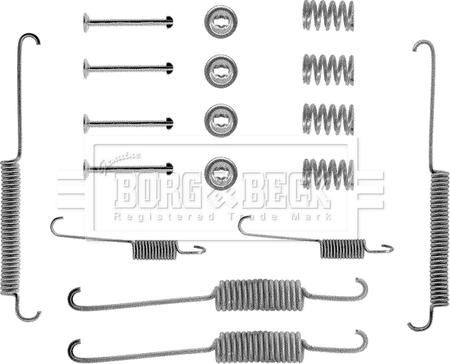 Borg & Beck BBK6034 - Set accesorii, sabot de frana aaoparts.ro