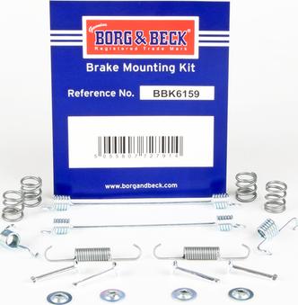Borg & Beck BBK6159 - Set accesorii, sabot de frana aaoparts.ro