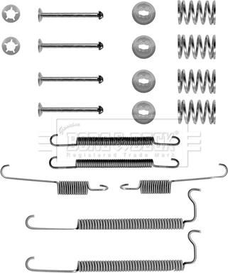 Borg & Beck BBK6115 - Set accesorii, sabot de frana aaoparts.ro