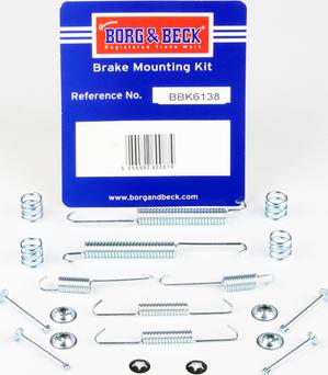 Borg & Beck BBK6138 - Set accesorii, sabot de frana aaoparts.ro
