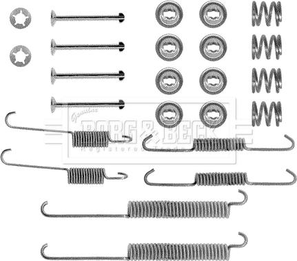Borg & Beck BBK6132 - Set accesorii, sabot de frana aaoparts.ro