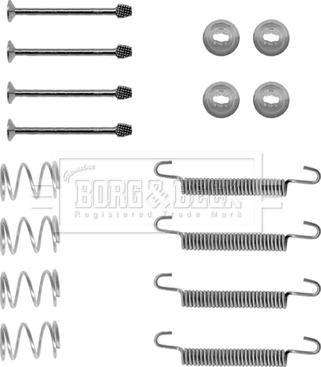 Borg & Beck BBK6137 - Set accesorii, saboti frana parcare aaoparts.ro