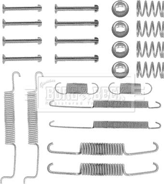 Borg & Beck BBK6121 - Set accesorii, sabot de frana aaoparts.ro
