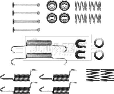 Borg & Beck BBK6305 - Set accesorii, saboti frana parcare aaoparts.ro