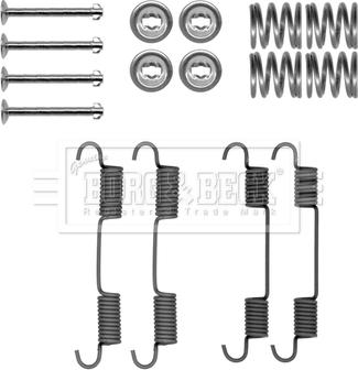 Borg & Beck BBK6323 - Set accesorii, saboti frana parcare aaoparts.ro
