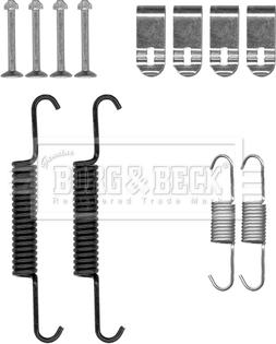 Borg & Beck BBK6211 - Set accesorii, saboti frana parcare aaoparts.ro