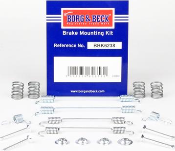 Borg & Beck BBK6238 - Set accesorii, sabot de frana aaoparts.ro