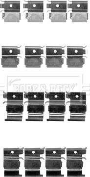 Borg & Beck BBK1493 - Set accesorii, placute frana aaoparts.ro