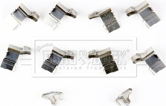 Borg & Beck BBK1445 - Set accesorii, placute frana aaoparts.ro